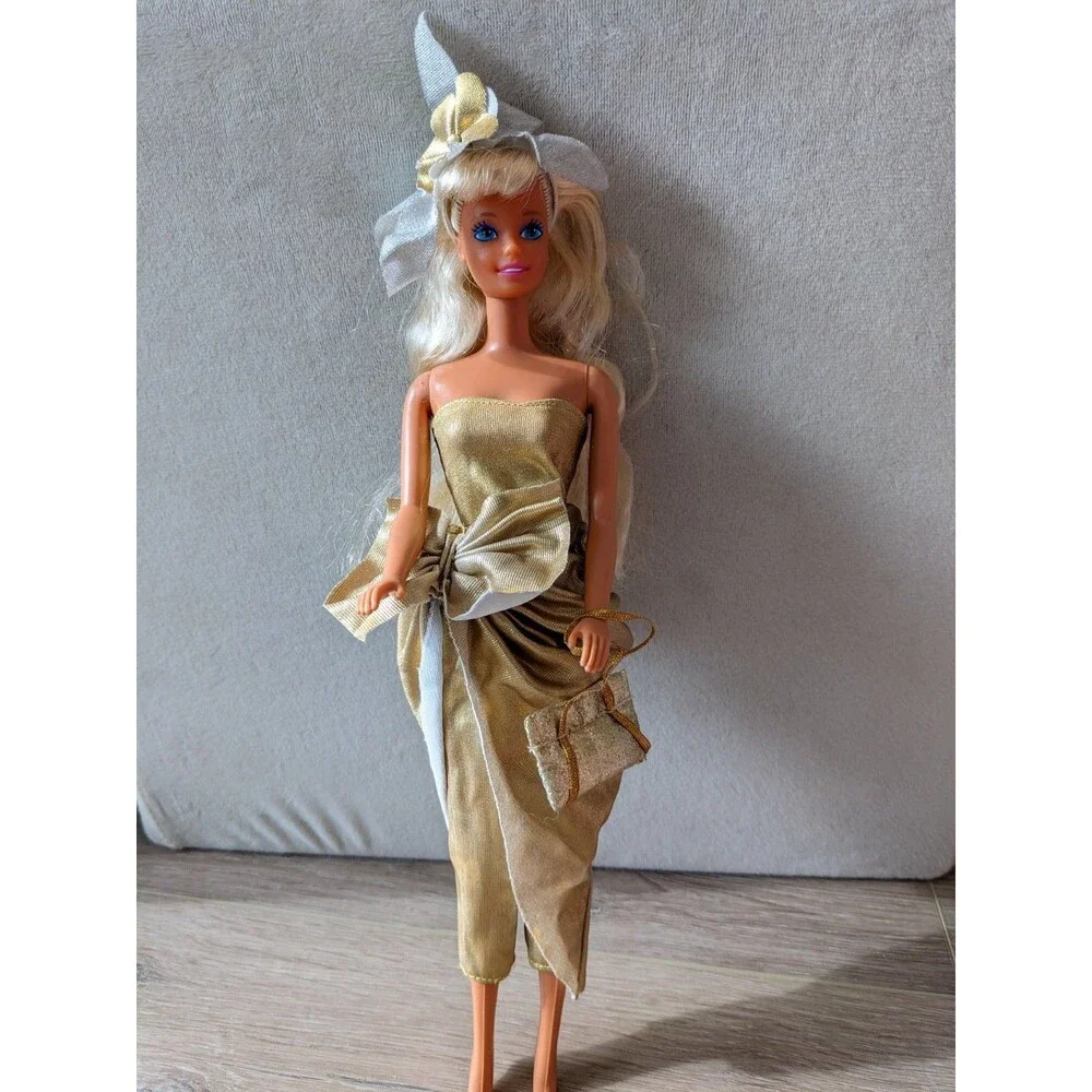 Vintage Jem and the Holograms Music Is Magic Gold Jumpsuit Purse Barbie -NO Doll